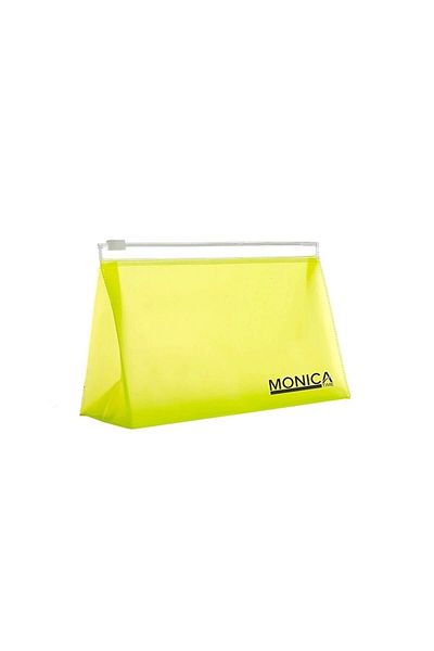 MONİCATİME Διάφανη πολύχρωμη τσάντα με φερμουάρ Organizer Τσάντα μακιγιάζ Τσάντα παραλίας Τσάντα μωρού
