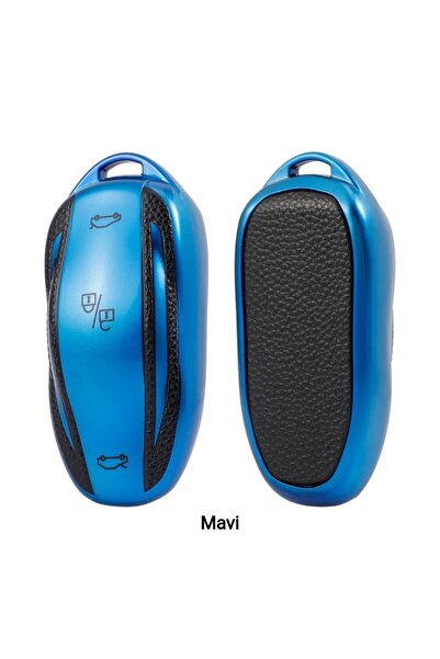 AYCANSTORE Husă Tpu Tesla pentru telecomandă (albastru)