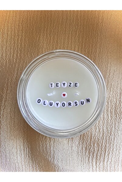 Şeyma Temel Teyze Oluyorsun - Gizli Mesajlı Hediyelik Soya Mum