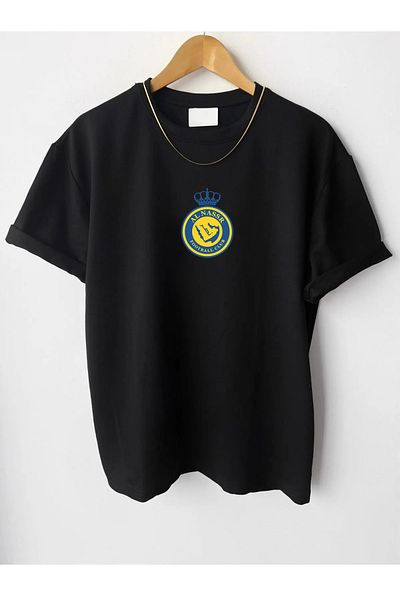 Pisa Art Μπλουζάκι Al-Nassr μπροστινό πίσω προσαρμοσμένο σχέδιο