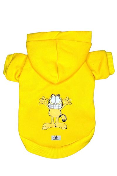 PetiliDünya Garfield Hooded Fleece Sweatshirt Dog And Cat Outfit & Dress hoodie