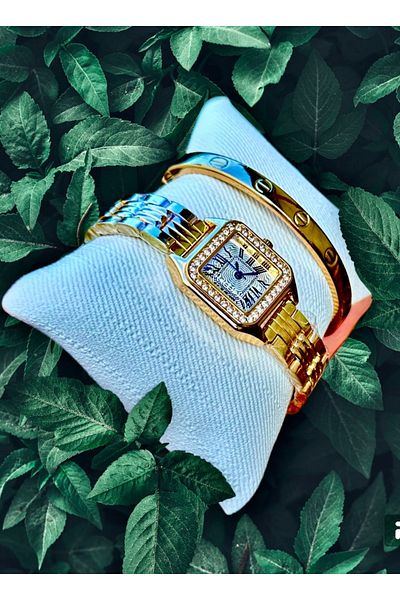 pullmarkt Women's wrist watch with stones