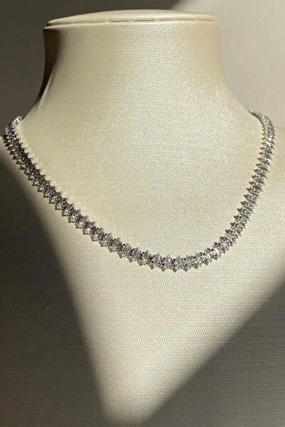 Amoreist Arpa Taşı Su Yolu Silver Kolye