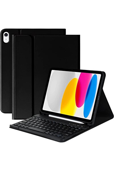 Fogy Ipad (A16) 10.nesil 2022/2025 Uyumlu Bluetooth Türkçe Q Klavyeli Kılıfı (TABLET DEĞİLDİR)