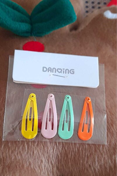 ella'nın çarşısı Clip Păr Colorat Snap Clip Culoare Neagră 4 Bucăți Înălțime ...