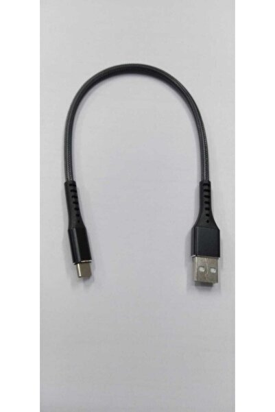 VONK Type-c Data Ve Şarj Kablosu Örgülü Kısa Kablo 25 Cm