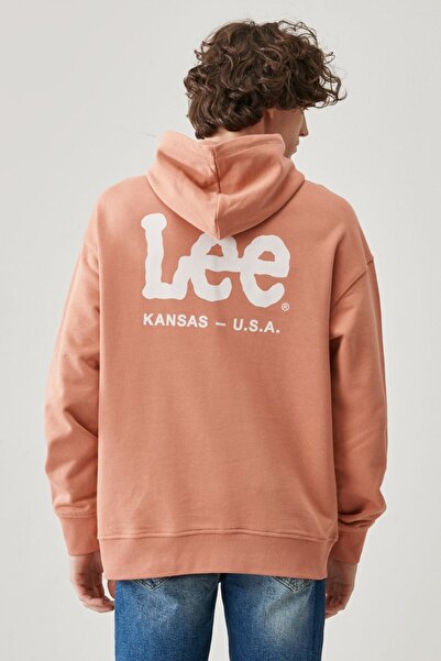 Lee Regular Fit Comfortable Cut 100% Cotton Hooded Sweatshirt
