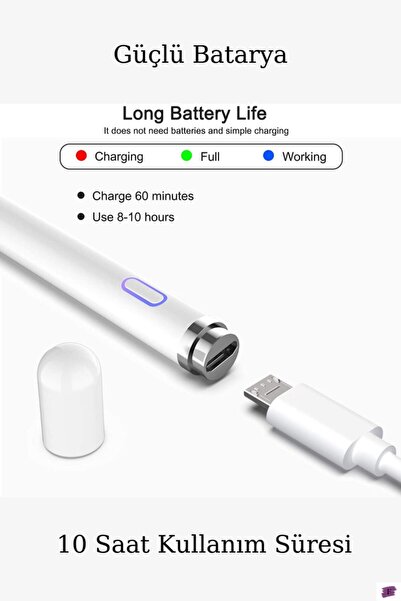 Fuchsia Lenovo M10 Plus Tb-x606f Uyumlu Dokunmatik Ekran Kalemi Yazı Ve Çizim Için Fuchsia Stylus Pen