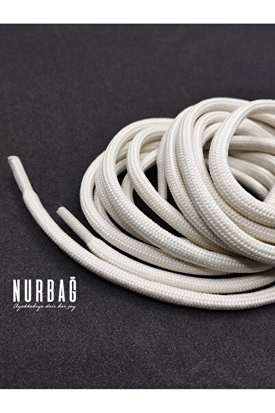 NURBAĞ DOKUMA SPOR AYAKKABI KREM YUVARLAK BAĞ 120 CM 1 ÇİFT YJ8520