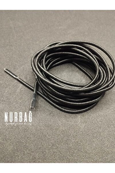 NURBAĞ DOKUMA SPOR AYAKKABI SİYAH LASTİK UÇLU BAĞ 140 CM 1 ÇİFT FY7801
