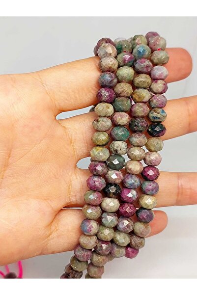 Yasamtohumu أنيوليت (روبيزويت - روبيزويت) غسالة حجرية قطع الوجه 5.5*7 مللي متر سلسلة (45824)