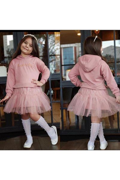 BERFONZO KIDS Tutu Sweat Dress