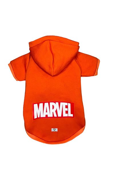 PetiliDünya Marvel Cat and Dog Outfit Patterned Sweatshirt Hoodie