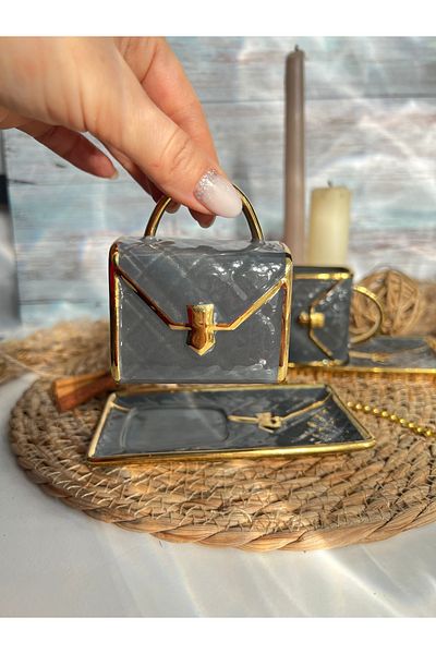 MAMALİZA Turkish coffee cup for 2 personsBag cup set80mlGift