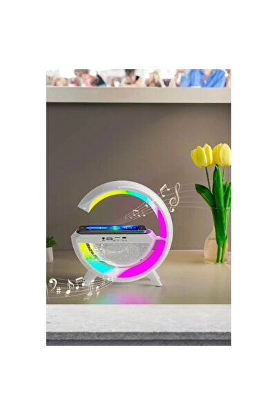 Genel Markalar Sunix Kablosuz Telefon Şarj ve Bluetooth Hoparlör Ses Rgb Atmosfer Gece Işık