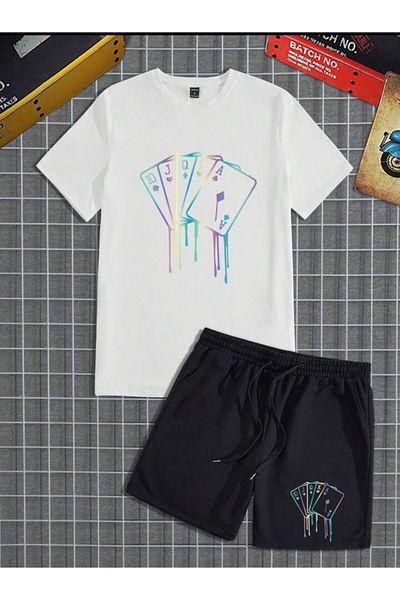 Derays Card Printed Oversize Top and Bottom Set