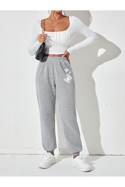 DAXİS Sportwear Company Unisex 3-Pece Butterfly Printed Sweatpants - Daxis Sportwear Company