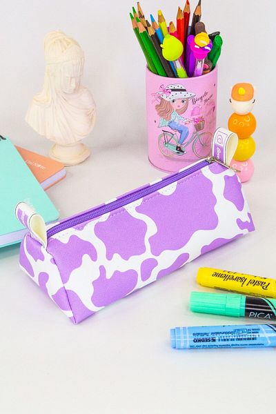 OneSize Pencil Case Pastel Colors Vegan Leather (Pencil Holder and Makeup Bag)