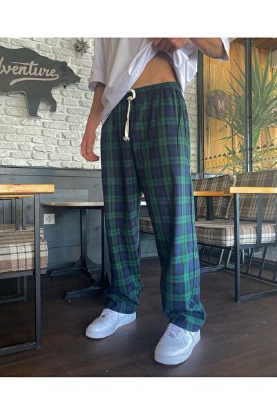 Genel Markalar UNİSEX RELAX KARELİ EKOSE EŞOFMAN ALTI RE7EDİ