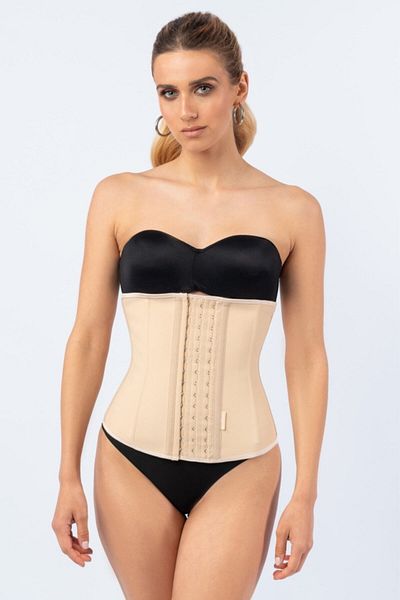 DR CORSET Corset cu 5 zone de slăbire a taliei cu aspect de clepsidră din latex din cauciuc natural real