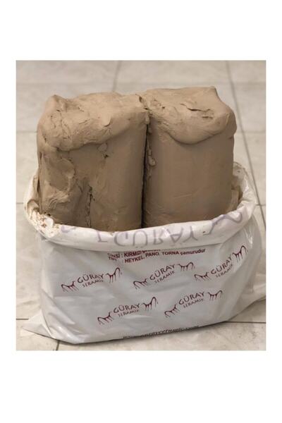 Güray seramik 5 Kg Beyaz Heykel Torna Ve Pano Çamuru Beyaz Hobi Çamuru Beyaz Model Veseramik Çamuru