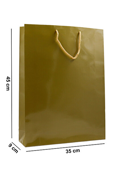 repro design Gold Premium Karton Çanta 35 X 45 X 9 Cm 2 Adet Hediye Poşeti