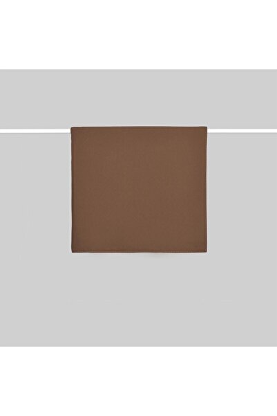 KROREN Armanda Medine Ipeği Kahve Eşarp 110*110cm Ebatlı