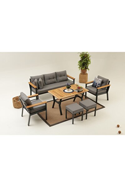 Divona Home Arvenis Bahçe Balkon Oturma Grubu (3 1 1 SEHPA)