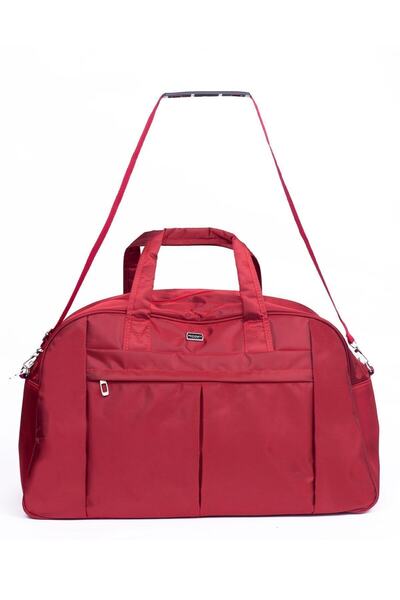 Moda Çanta Unisex Kırmızı Büyük Boy Seyehat Çantası 8055