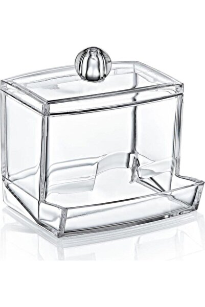 BİODATA Organizator pentru tampoane pentru curățarea urechilor cu capac - portocaliu