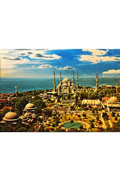 Haki Alışveriş Dünyası Kanvas Tablo Sultan Ahmet Camii 65x45 Dekoratif Ledli ...