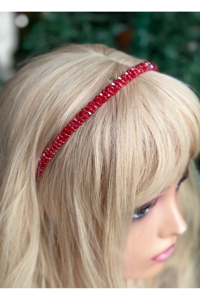 QUEEN AKSESUAR Trend lux, cristal, 3 rânduri de mărgele de piatră, model de c...