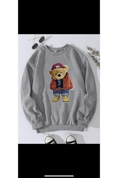 SERAH BUTİK Kids Sweatshirt - Teddy Bear Printed