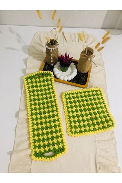 ONTİC Dowry Hand Knitted Groom Bundle Bridal Dowry Gift Plump Bowknot Bath Loofah