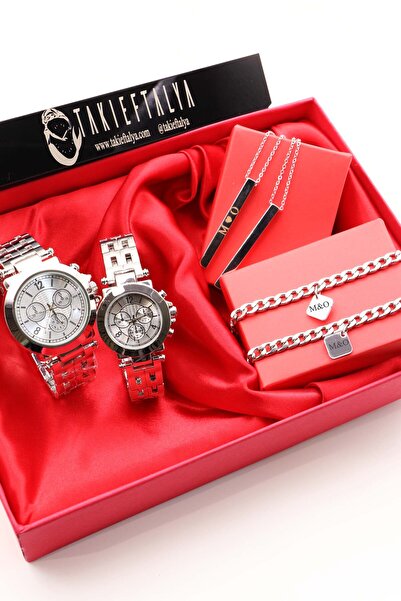 Northwatch Özel Kutulu Çift Saati, Çift Kolye, Sevgili Kombini