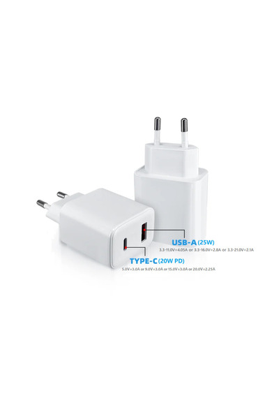 BİLENCOS Iphone Samsung Xiaomi Huawei Super Hızlı Çift Çıkışlı 45w Pd Çoklu Ş...