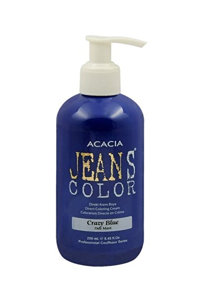 Acacia Jean's Color Deli Mavi 250ml. Blue Amonyaksız Balyaj Renkli Saç Boyası