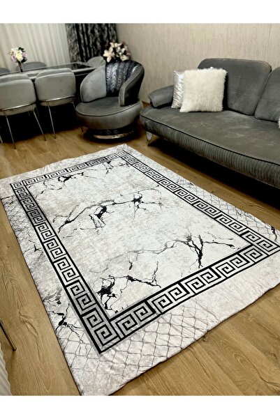 ESPİCAL HOME Elastic Carpet Cover Made of Soft Velvet Fabric