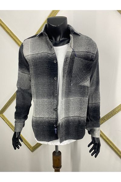 Sadık Collection Мъжка спортна риза Lumberjack Slim Fit с джобове и полар