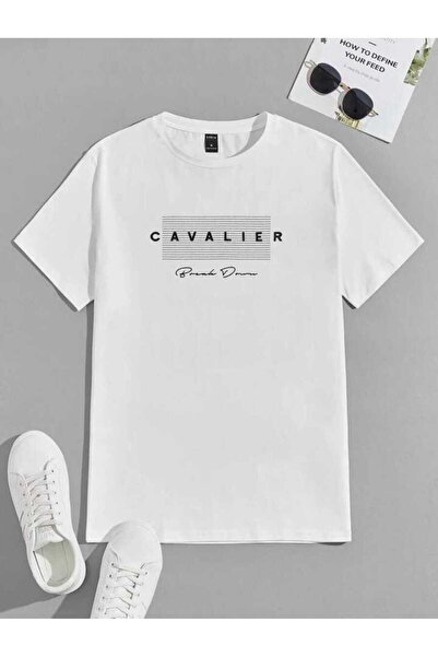 MAGORS TRIOU UNISEX BUMBAC CULOARE ALB CU IMPRIMARE STYLE-X CAVALIER