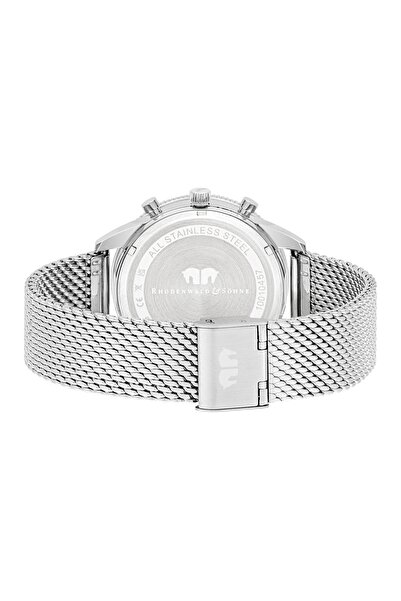 Rhodenwald & Söhne Chronograph Herren Chronograph silber Edelstahl silber