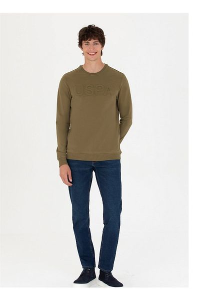 U.S. Polo Assn. G081sz082 1639122 Jellysk023 Us Polo Assn Sweat pentru bărbați kaki