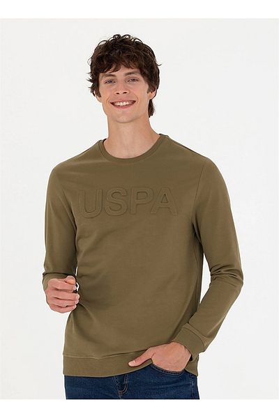 U.S. Polo Assn. G081sz082 1639122 Jellysk023 Us Polo Assn Sweat pentru bărbați kaki