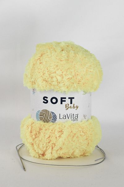 LaVita Yarn Ață moale de catifea pentru bebeluși Amigurumi Pachet de 3 fire de tricotat manual Ață Taka (1041-Butterfil)