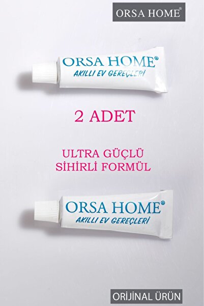 ORSA HOME 2 Adet Ultra Güçlü Macun Tüp Yapışkan, Sihirli Macun Yapışkan