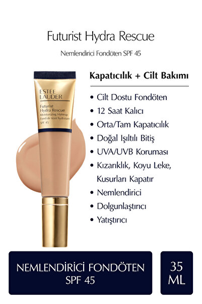 Estee Lauder Futurist Hydra Rescue SPF 45 Nemlendirici Fondöten 35ml - Renk:4...