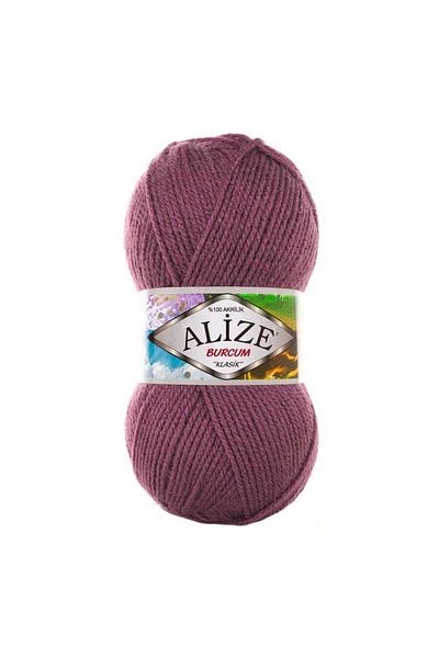 Alize 5 τεμάχια Burcum Classic Πλεκτό Κλωστή Σκούρο Τριαντάφυλλο 440