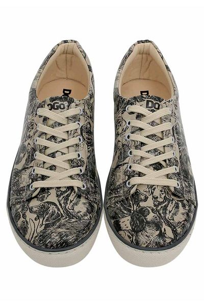 Dogo Ανδρικά Vegan Δερμάτινα Μπεζ Casual Sneakers - The Life Of Dogs Design