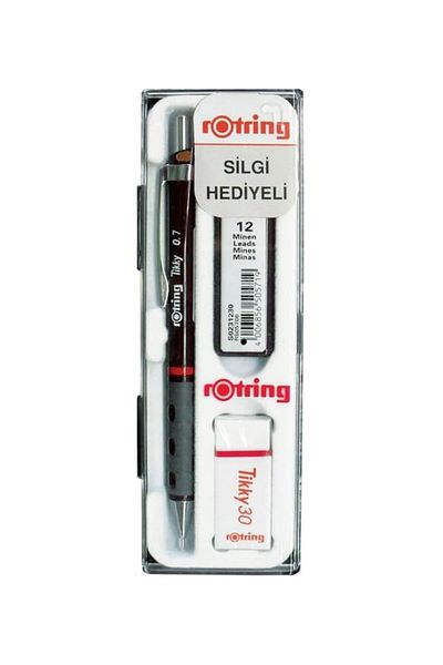 Rotring Tikky 0.7 Claret Red Versatil Pen and School Set