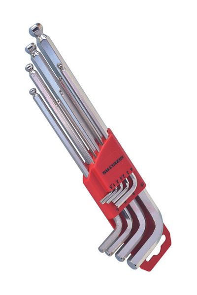 İzeltaş Wrenches Round Head Allen Key Set Six Corners Long Size 9 Pieces 1.5 2 2.5 3 4... 6691Series